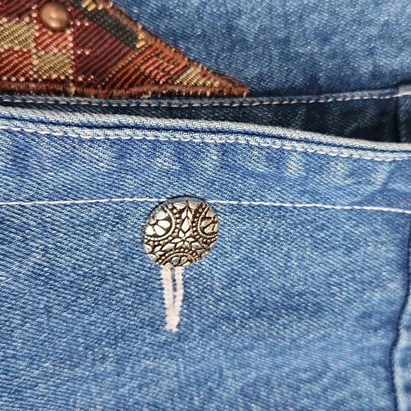 Vintage Designs Limited Southwestern Denim Jacket Oversized‎ - Picture 9 of 13